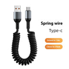 Spring Retractable Data Cable