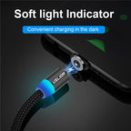 LED Magnetic USB Cable Fast Charging