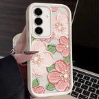 Oil Painting Flower Soft Case For Samsung Galaxy