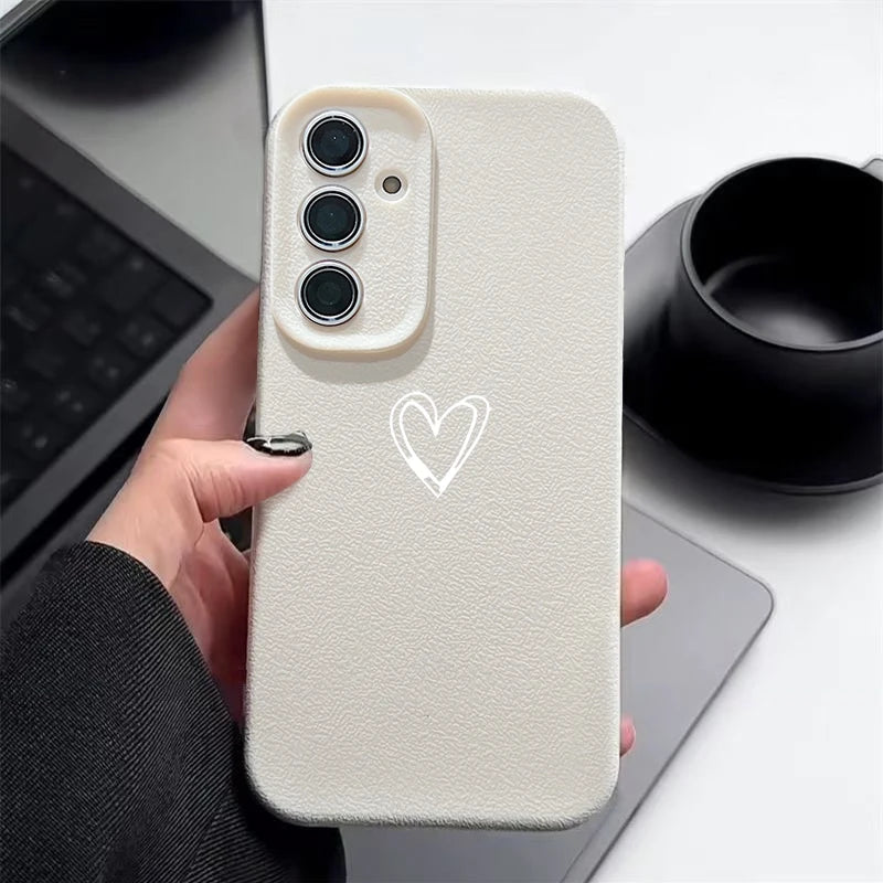 Leather Texture TPU Phone Case For Samsung Galaxy