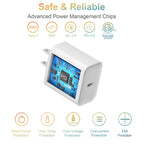 1-2pcs PD 20W USB C Fast Charge