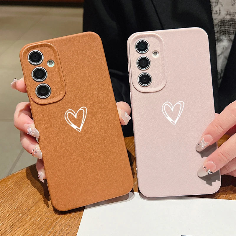 Leather Texture TPU Phone Case For Samsung Galaxy