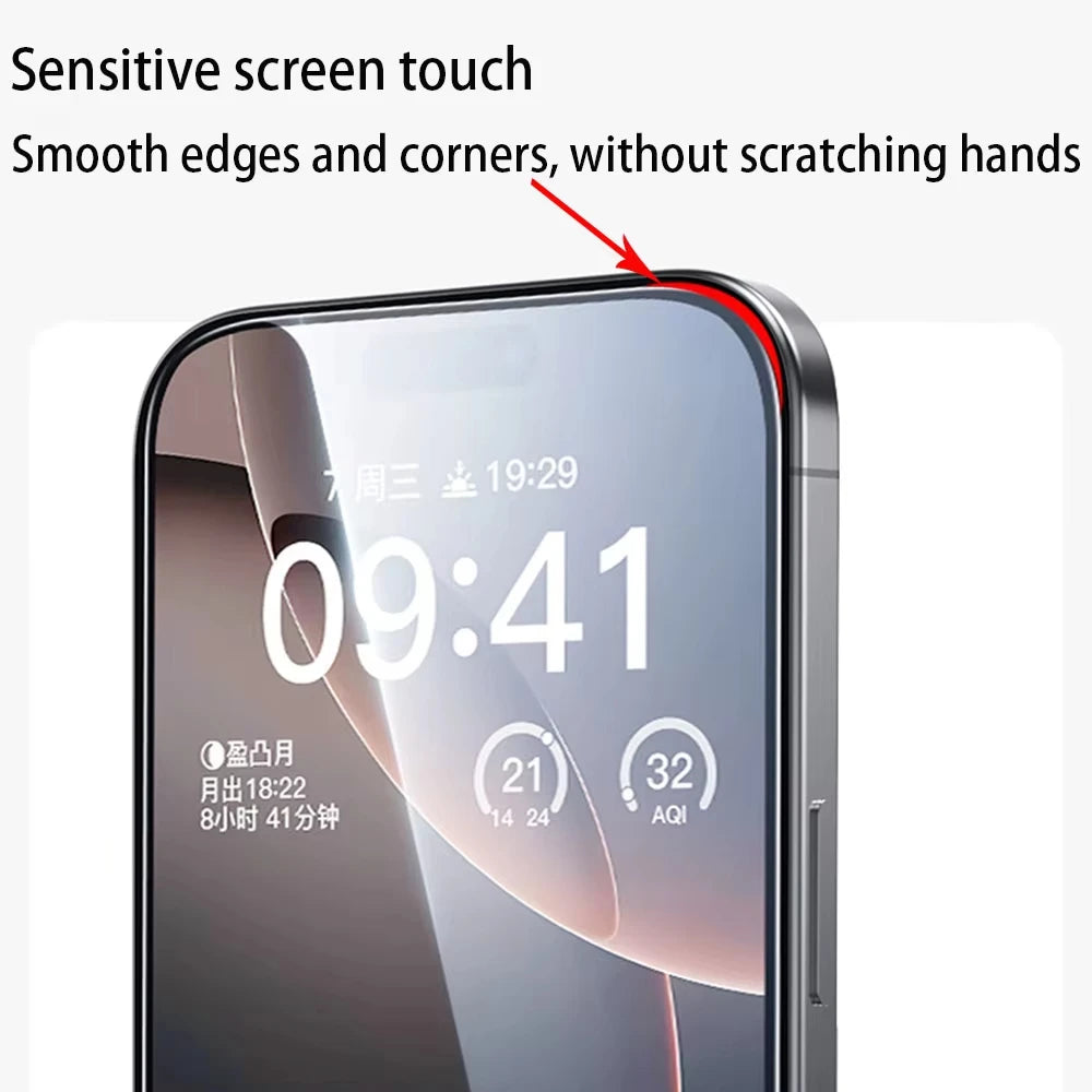 4Pcs Full Cover Tempered Glass For iPhone
