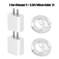 1-3Set 20W US USB C Port Fast Charger For iPhone