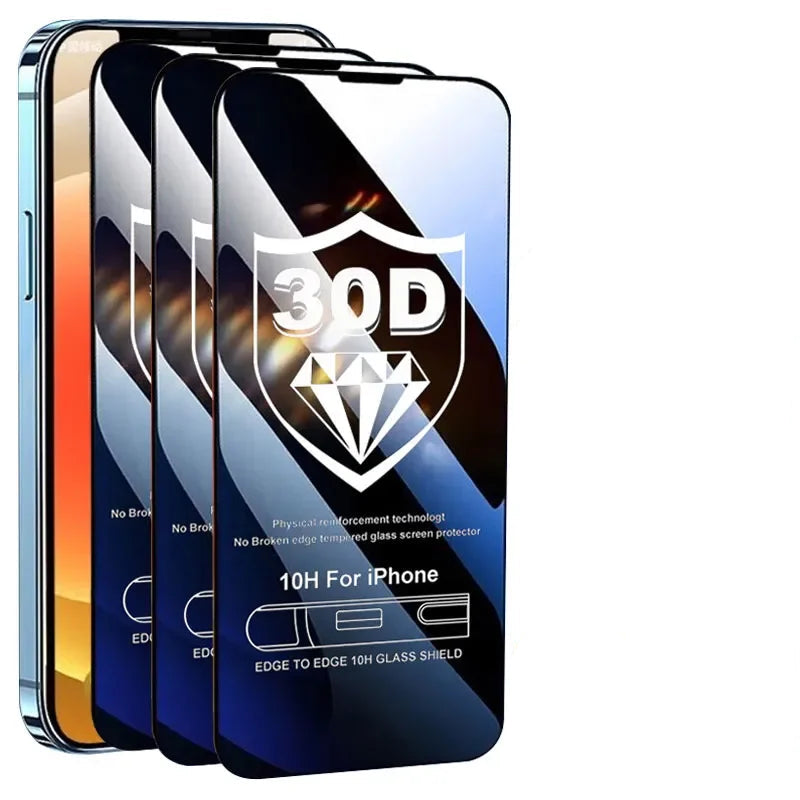 3PCS 30D Tempered Glass Screen Protector for IPhone