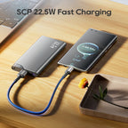2PCS Power Bank 22.5W 10000mAh Portable Charge