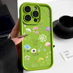 Hydrangea Flower Print Soft TPU Case For iPhone