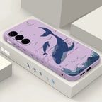 Whale Printing Lanyard Case For Samsung Galaxy