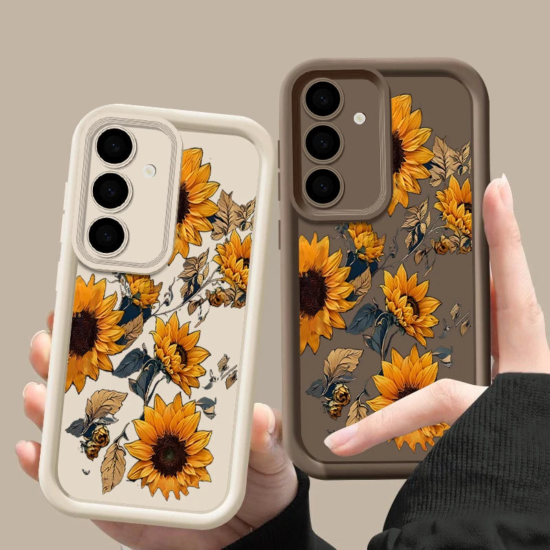 Sunflower Print Case For Samsung Galaxy