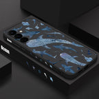 Whale Printing Lanyard Case For Samsung Galaxy