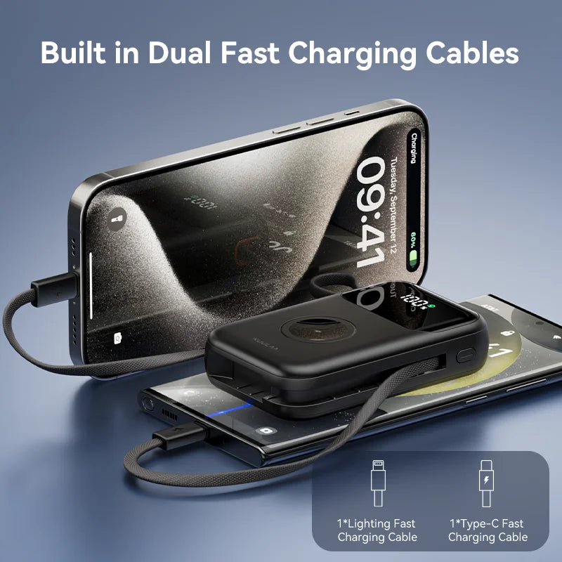 ‌10000mAh Power Bank with Cable for iPhone