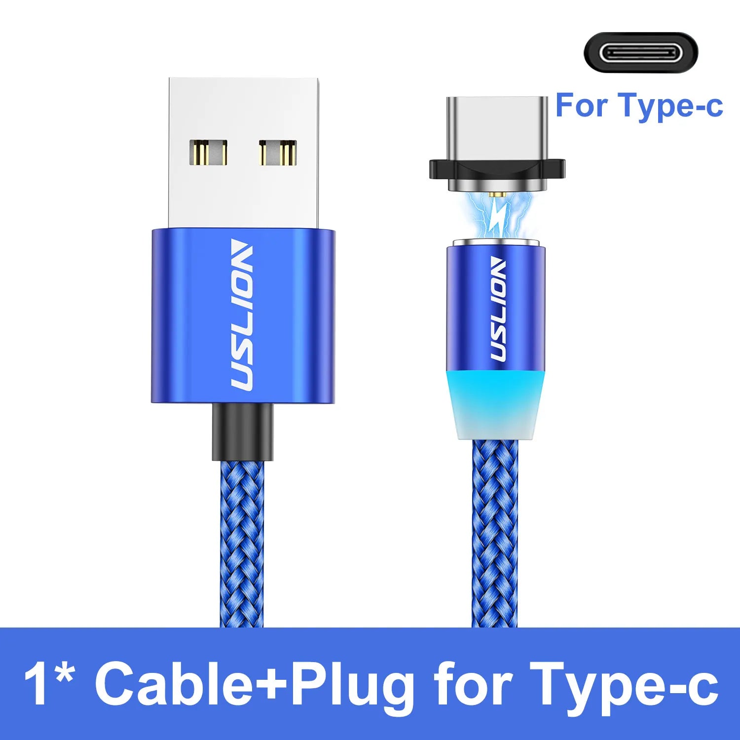 LED Magnetic USB Cable Fast Charging