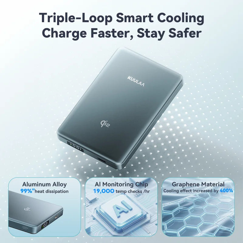Magnetic Power Bank 10000mAh Portable Charger PowerBank