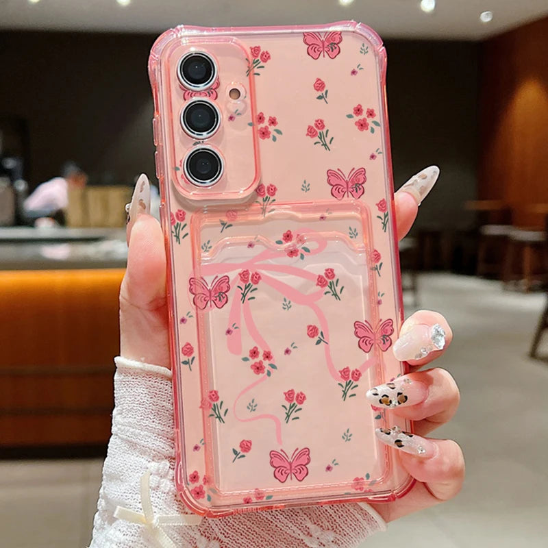 Card Slot Pocket Case For Samsung Galaxy S25