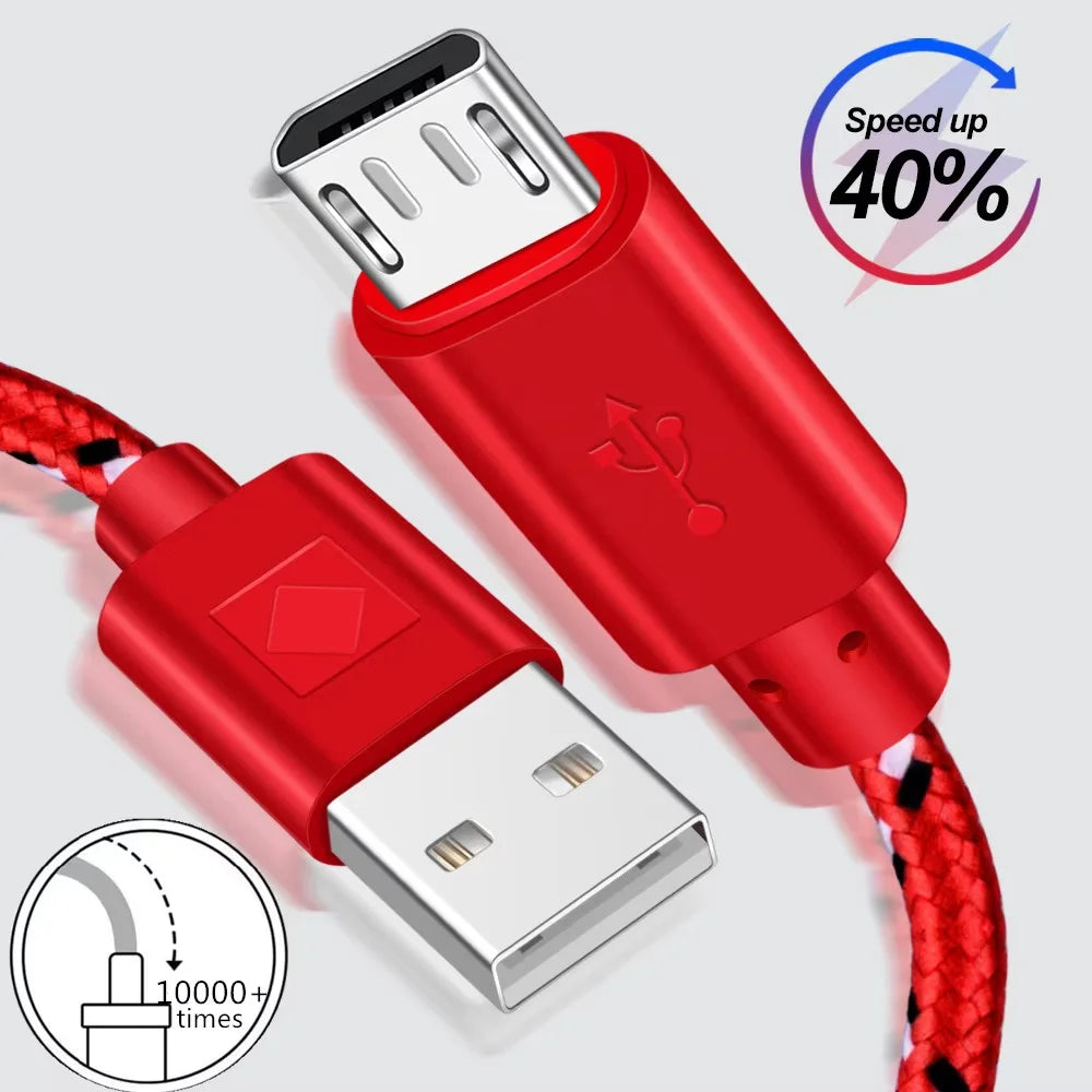 2.4A Micro USB Cable 0.5m/1m/2m/3m