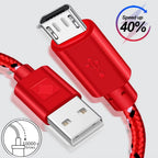 2.4A Micro USB Cable 0.5m/1m/2m/3m