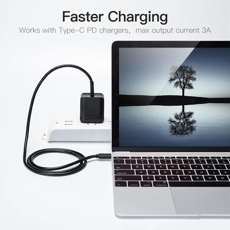 5A 87W Type C Data Cable Dual PD Super Fast Charging