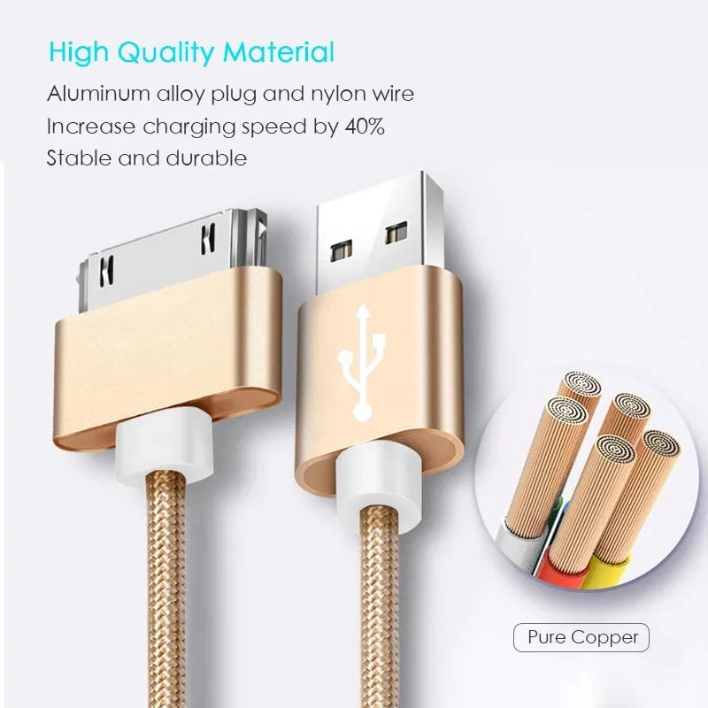 Fast Charging Cable for iPhone 4 4s iPad