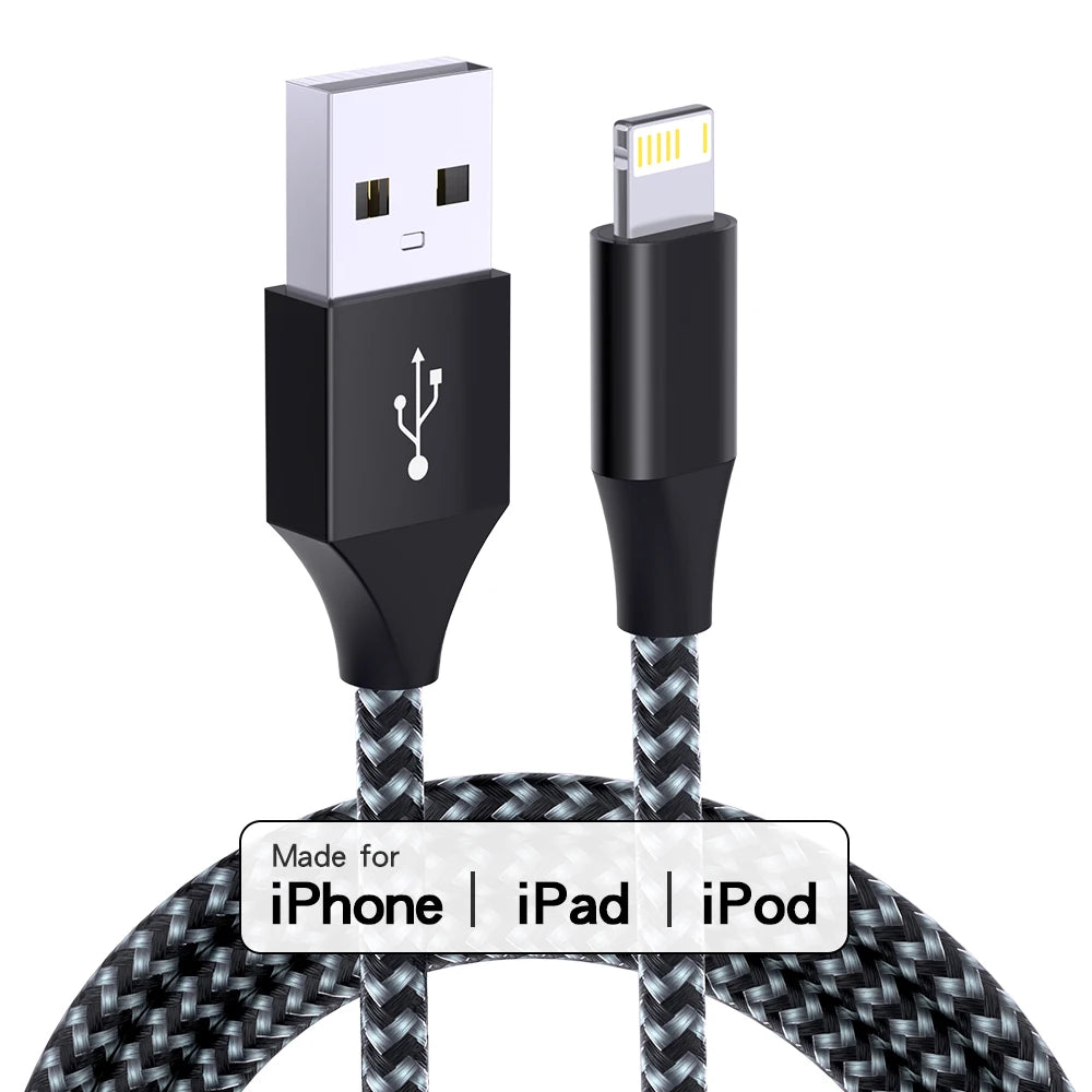 USB A To Lightning Cable For iPhone
