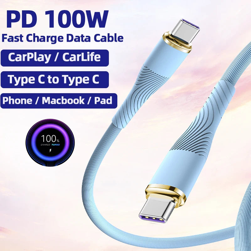 PD 100W Type C To Type C Charge Cable
