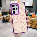 Small Pink Flowers Painting Phone Case For Samsung Galaxy