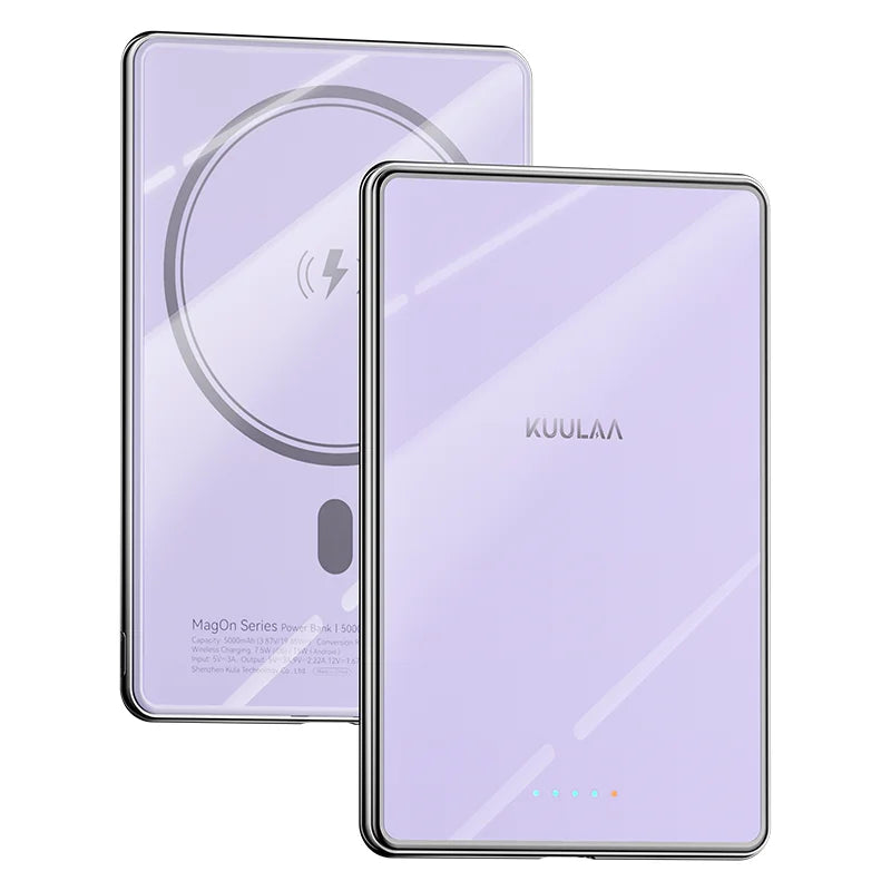 Magnetic Power Bank 5000mAh Slim Wireless External Battery