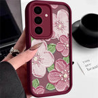 Oil Painting Flower Soft Case For Samsung Galaxy