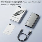 2PCS Power Bank 22.5W 10000mAh Portable Charge