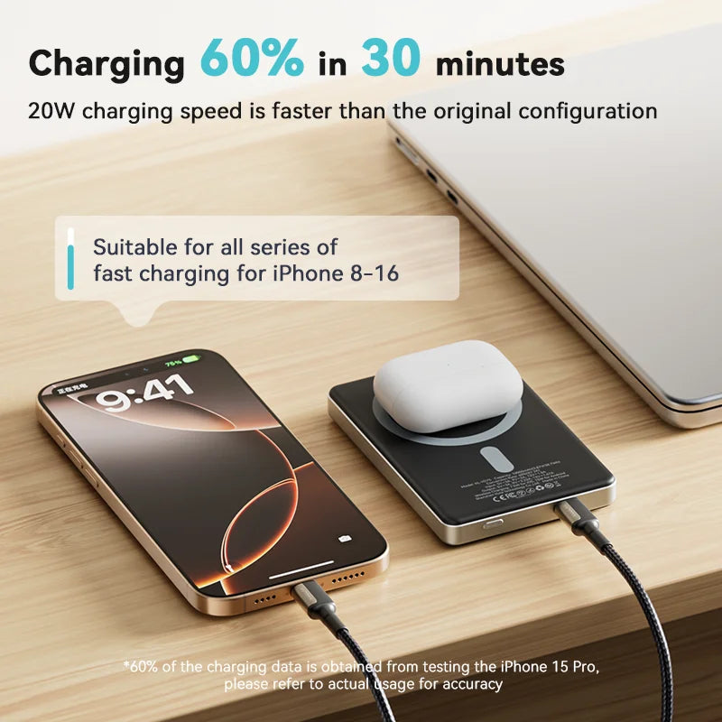 10000Ah Power Bank Magnetic Wireless 20W