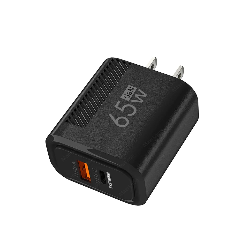Total 65W Fast Charging US Plug Phone Charge Adapter