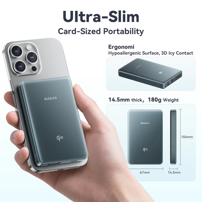 Magnetic Power Bank 10000mAh Portable Charger PowerBank