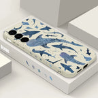 Whale Printing Lanyard Case For Samsung Galaxy