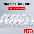1-5pcs 30W Fast Charging Cable For Apple iPhone