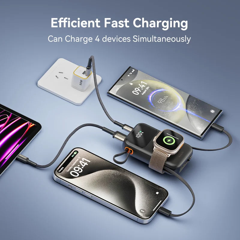 ‌10000mAh Power Bank with Cable for iPhone