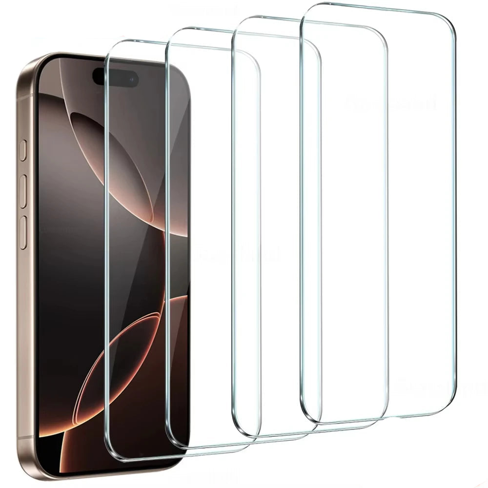 4Pcs Full Cover Tempered Glass For iPhone
