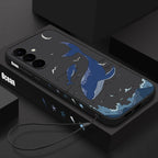 Whale Printing Lanyard Case For Samsung Galaxy