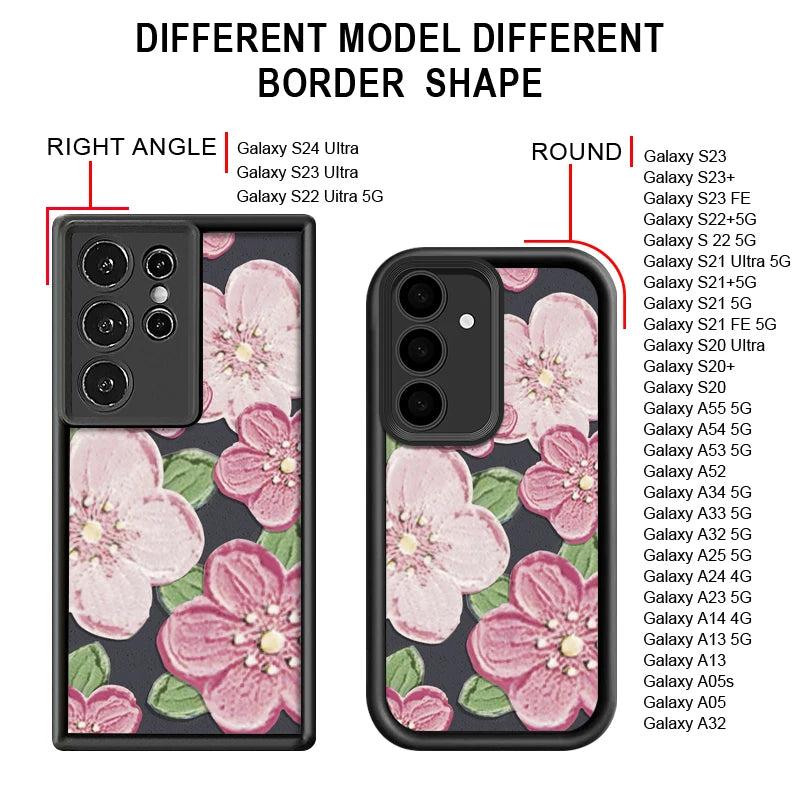 Oil Painting Flower Soft Case For Samsung Galaxy