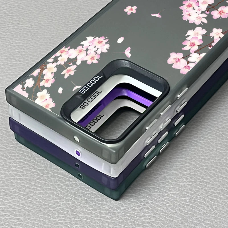 Small Pink Flowers Painting Phone Case For Samsung Galaxy