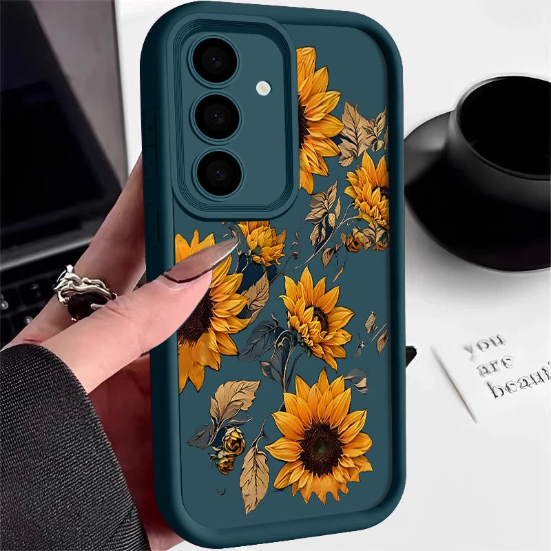 Sunflower Print Case For Samsung Galaxy