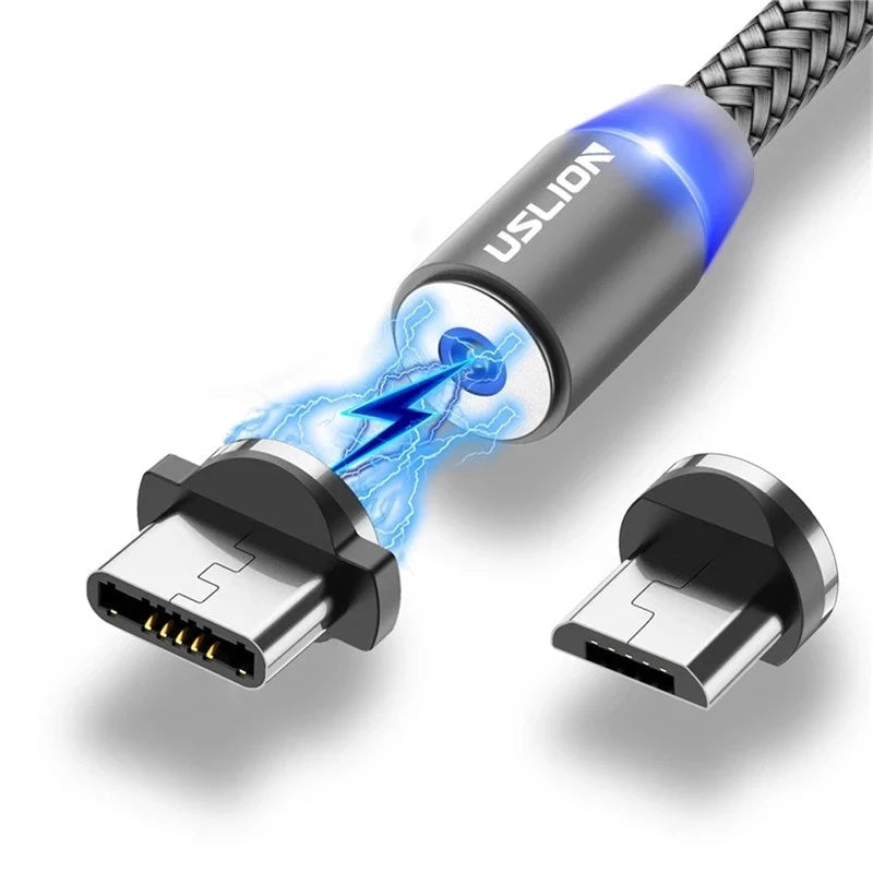 LED Magnetic USB Cable Fast Charging