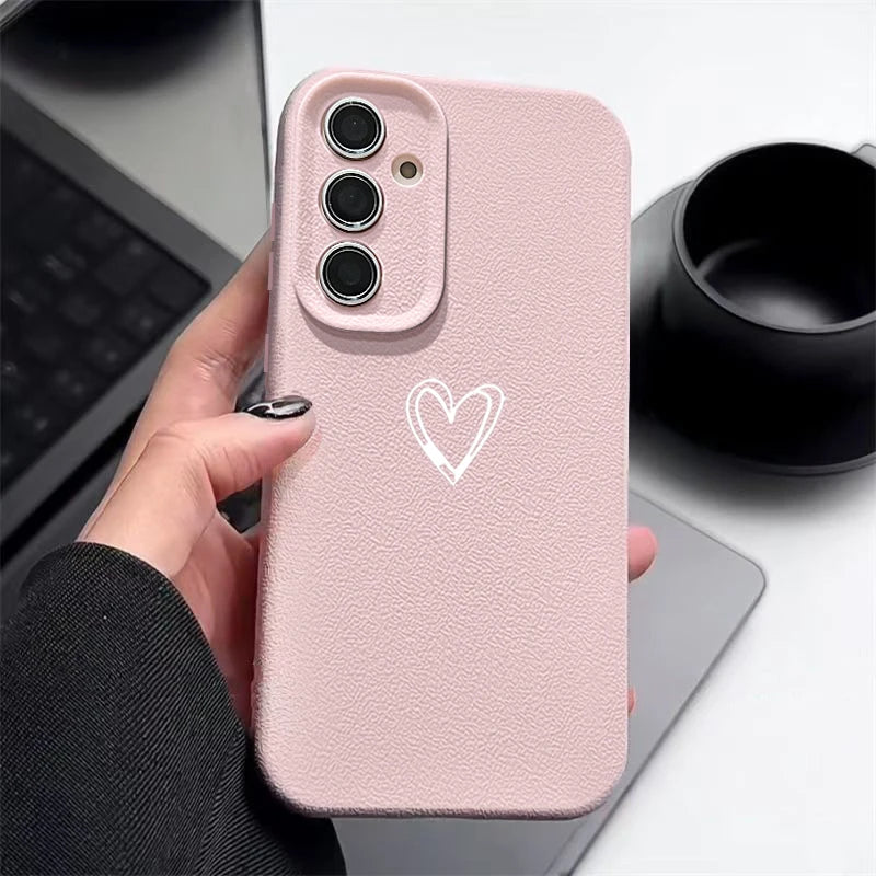 Leather Texture TPU Phone Case For Samsung Galaxy