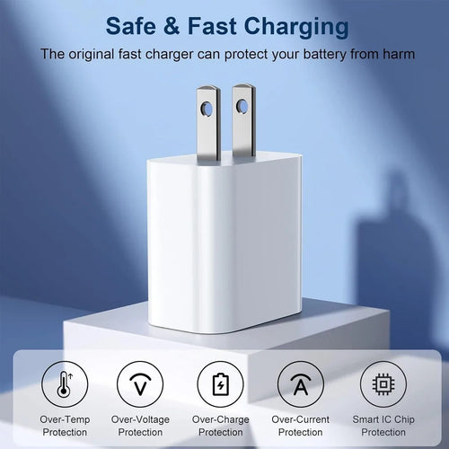 1-3Set 20W US USB C Port Fast Charger For iPhone
