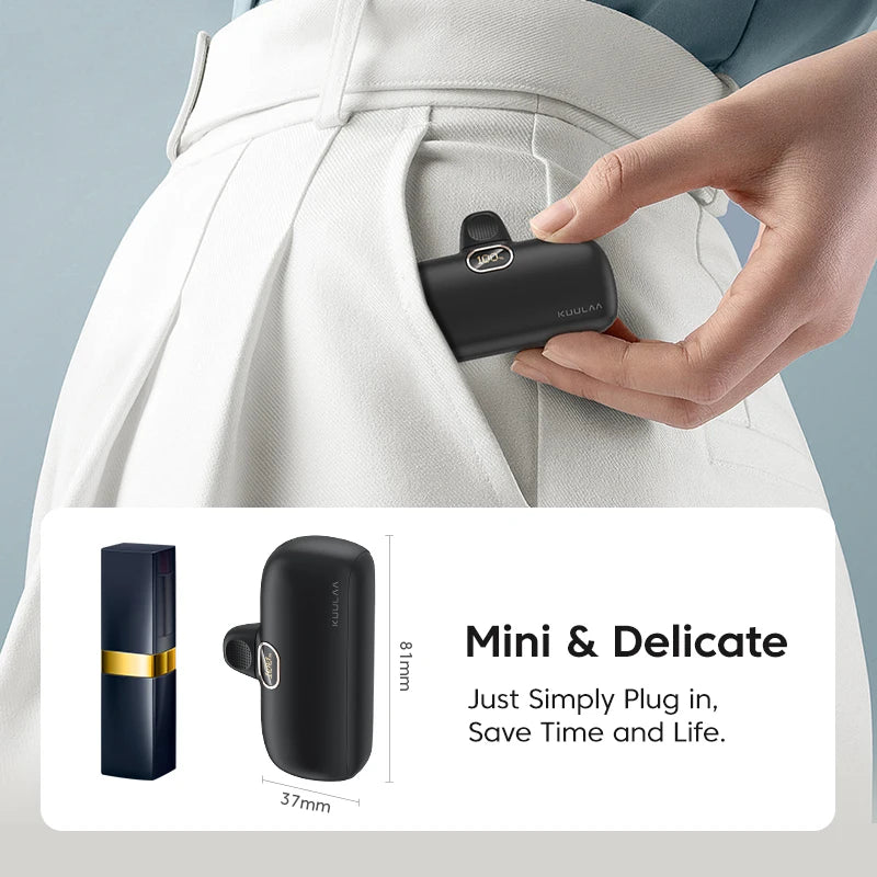 3Pcs Mini Power Bank 5000mAh PowerBank