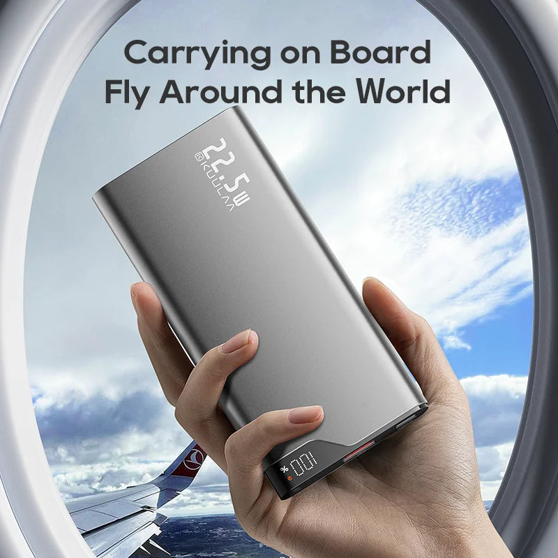 2PCS Power Bank 22.5W 10000mAh Portable Charge