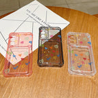 Colorful Love Card Bag Wallet Case For Samsung Galaxy