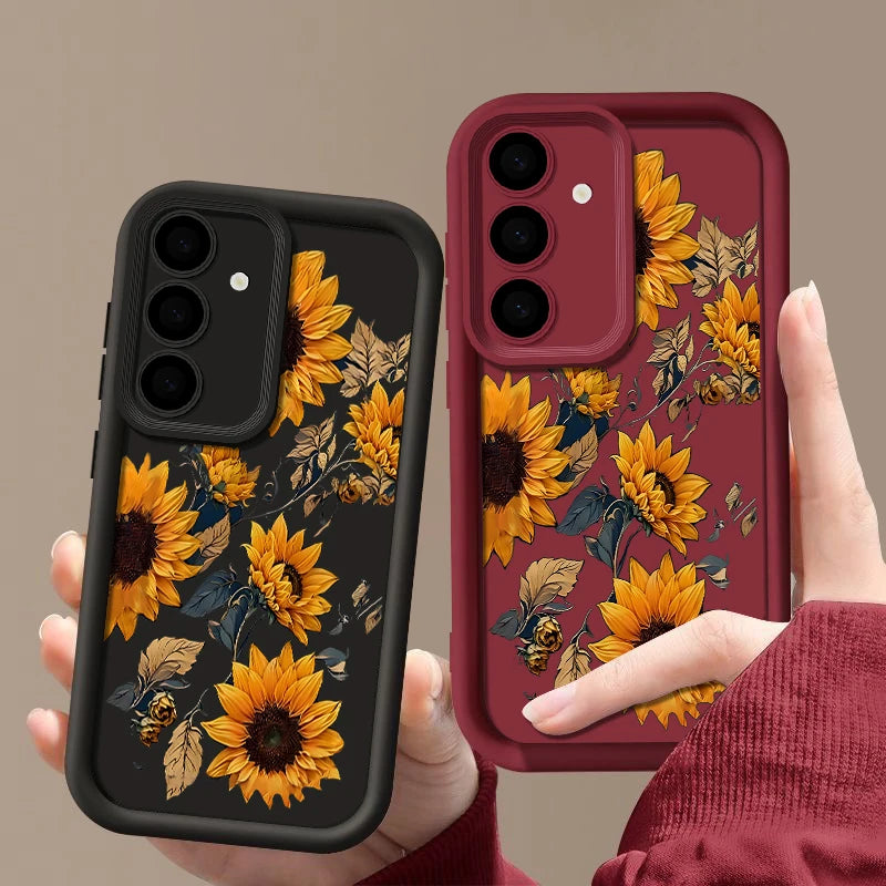 Sunflower Print Case For Samsung Galaxy